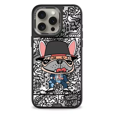 Hoda x Mido รุ่น Diverse Case Military Standard with Magnetic - เคส iPhone 15 Pro Max - ลาย Michael Bulldog (Mirror Glass Back Plate)