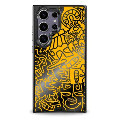 Hoda x Mido รุ่น Diverse Case Military Standard with Magnetic - เคส Galaxy S24 Ultra - ลาย When Mango Runs (Mirror Glass Back Plate)