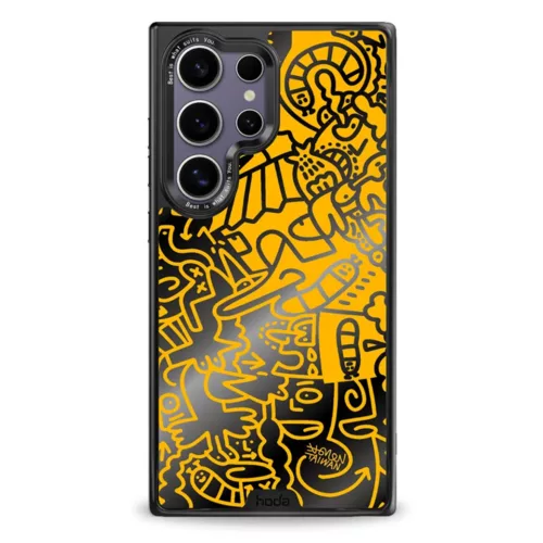 Hoda x Mido รุ่น Diverse Case Military Standard with Magnetic - เคส Galaxy S24 Ultra - ลาย When Mango Runs (Mirror Glass Back Plate)