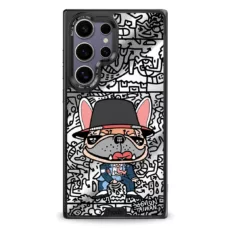 Hoda x Mido รุ่น Diverse Case Military Standard with Magnetic - เคส Galaxy S24 Ultra - ลาย Michael Bulldog (Mirror Glass Back Plate)