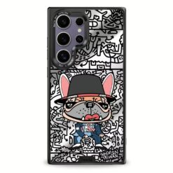 Hoda x Mido รุ่น Diverse Case Military Standard with Magnetic - เคส Galaxy S24 Ultra - ลาย Michael Bulldog (Mirror Glass Back Plate)