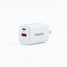 หัวชาร์จ Philips รุ่น PD30W Charger Adapter Dual Port - สี White