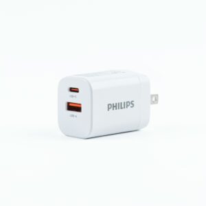 หัวชาร์จ Philips รุ่น PD30W Charger Adapter Dual Port - สี White