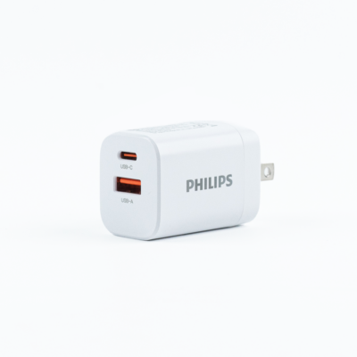 หัวชาร์จ Philips รุ่น PD30W Charger Adapter Dual Port - สี White