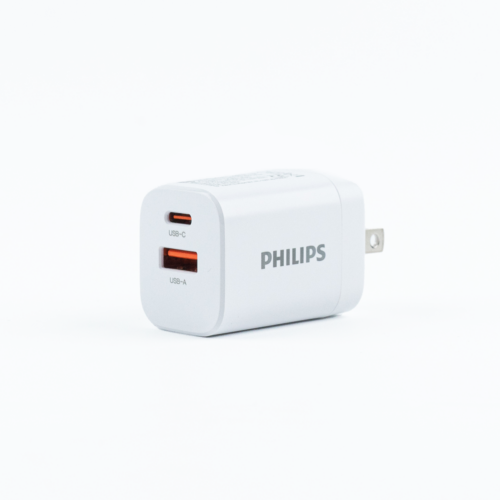 หัวชาร์จ Philips รุ่น PD30W Charger Adapter Dual Port - สี White