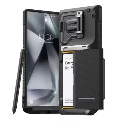 VRS รุ่น Damda Glide Duo Guard - เคส Galaxy S24 Ultra - สี Black Groove