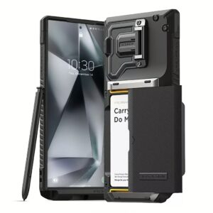 VRS รุ่น Damda Glide Duo Guard - เคส Galaxy S24 Ultra - สี Black Groove