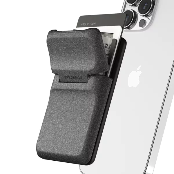 VRS รุ่น Mag Grip Wallet - ที่เก็บบัตรติดหลังมือถือ - สี Sand Stone Grey