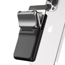 VRS รุ่น Mag Grip Wallet - ที่เก็บบัตรติดหลังมือถือ - สี Vintage Silver