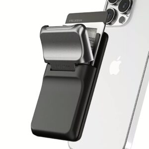 VRS รุ่น Mag Grip Wallet - ที่เก็บบัตรติดหลังมือถือ - สี Vintage Silver