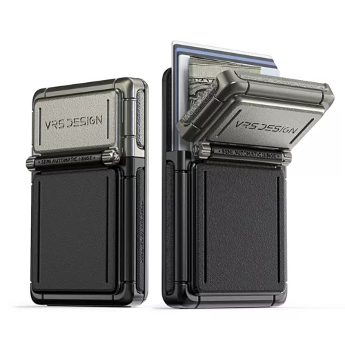 VRS รุ่น Mag Square Wallet - ที่เก็บบัตรติดหลังมือถือ - สี Horizon Silver