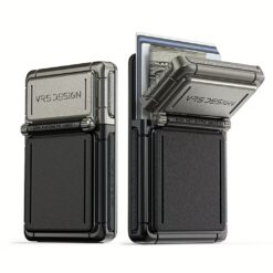 VRS รุ่น Mag Square Wallet - ที่เก็บบัตรติดหลังมือถือ - สี Horizon Silver