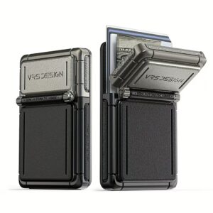 VRS รุ่น Mag Square Wallet - ที่เก็บบัตรติดหลังมือถือ - สี Horizon Silver