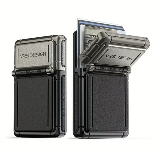 VRS รุ่น Mag Square Wallet - ที่เก็บบัตรติดหลังมือถือ - สี Horizon Silver