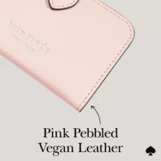 Kate Spade New York รุ่น Morgan Magnetic Wallet - ที่เก็บบัตรติดหลังมือถือ - สี Chalk Pink