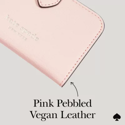 Kate Spade New York รุ่น Morgan Magnetic Wallet - ที่เก็บบัตรติดหลังมือถือ - สี Chalk Pink