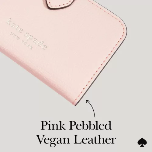 Kate Spade New York รุ่น Morgan Magnetic Wallet - ที่เก็บบัตรติดหลังมือถือ - สี Chalk Pink
