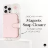 Kate Spade New York รุ่น Morgan Magnetic Wallet - ที่เก็บบัตรติดหลังมือถือ - สี Chalk Pink