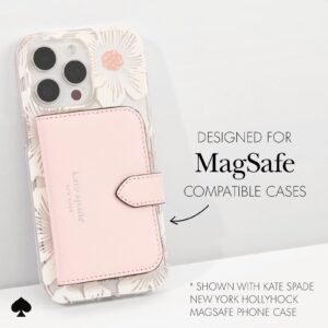 Kate Spade New York รุ่น Morgan Magnetic Wallet - ที่เก็บบัตรติดหลังมือถือ - สี Chalk Pink