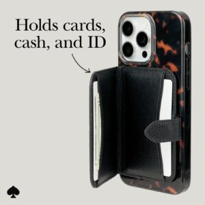 Kate Spade New York รุ่น Morgan Magnetic Wallet - ที่เก็บบัตรติดหลังมือถือ - สี Black