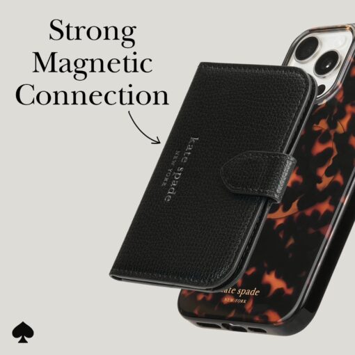 Kate Spade New York รุ่น Morgan Magnetic Wallet - ที่เก็บบัตรติดหลังมือถือ - สี Black - Image 7