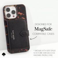 Kate Spade New York รุ่น Morgan Magnetic Wallet - ที่เก็บบัตรติดหลังมือถือ - สี Black