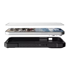 UAG รุ่น Glass Screen Shield Plus - ฟิล์มกระจก iPhone 14 Pro Max - สี Clear Black