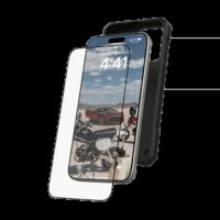 UAG รุ่น Glass Screen Shield Plus - ฟิล์มกระจก iPhone 14 Plus - สี Clear Black