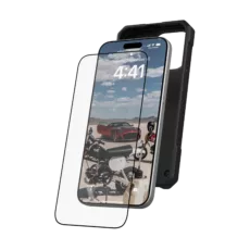 UAG รุ่น Glass Screen Shield Plus - ฟิล์มกระจก iPhone 14 Pro Max - สี Clear Black