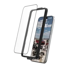 UAG รุ่น Glass Screen Shield Plus - ฟิล์มกระจก iPhone 14 Pro Max - สี Clear Black