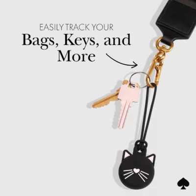 Kate Spade New York รุ่น Silicone - เคส Airtag - ลาย Black Cat