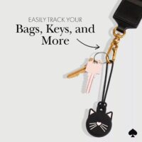 Kate Spade New York รุ่น Silicone - เคส Airtag - ลาย Black Cat