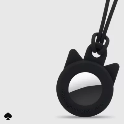 Kate Spade New York รุ่น Silicone - เคส Airtag - ลาย Black Cat