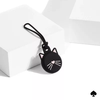 Kate Spade New York รุ่น Silicone - เคส Airtag - ลาย Black Cat