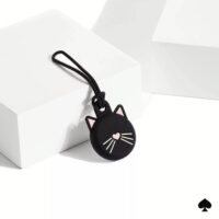 Kate Spade New York รุ่น Silicone - เคส Airtag - ลาย Black Cat