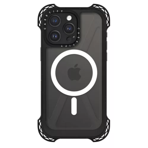 Casetify รุ่น Ultra Bounce Case with MagSafe - เคส iPhone 15 Pro Max - สี Clear Black