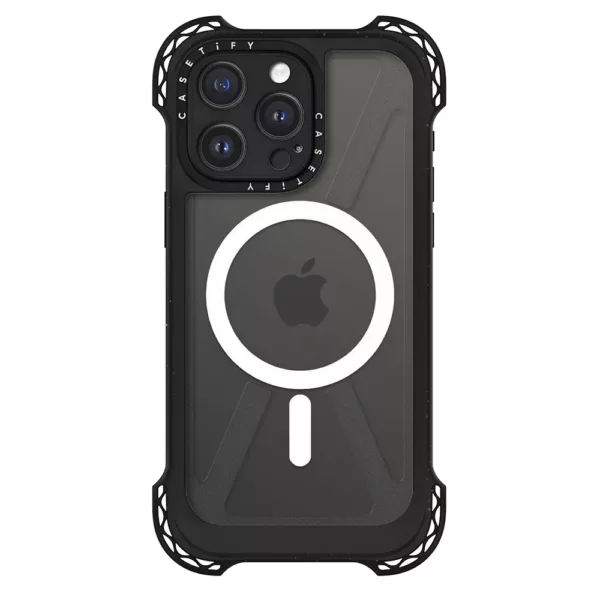 Casetify รุ่น Ultra Bounce Case with MagSafe - เคส iPhone 15 Pro Max - สี Clear Black