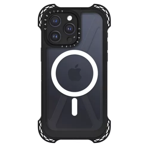 Casetify รุ่น Ultra Bounce Case with MagSafe - เคส iPhone 15 Pro Max - สี Clear Black