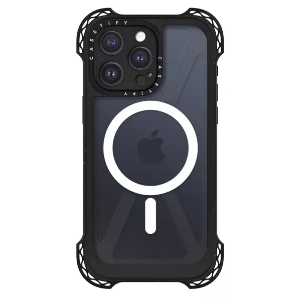 Casetify รุ่น Ultra Bounce Case with MagSafe - เคส iPhone 15 Pro Max - สี Clear Black