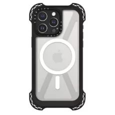 Casetify รุ่น Ultra Bounce Case with MagSafe - เคส iPhone 15 Pro Max - สี Clear Black