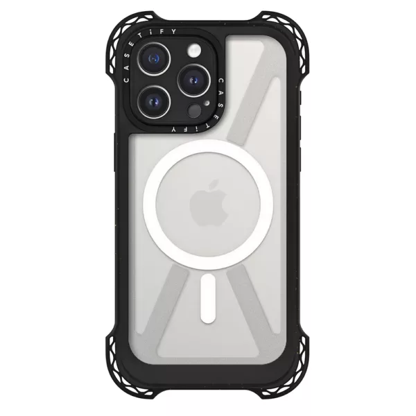 Casetify รุ่น Ultra Bounce Case with MagSafe - เคส iPhone 15 Pro Max - สี Clear Black