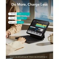 ESR รุ่น Rebound Magnetic Keyboard Case 360 - เคส iPad Air 11" (2025/2024), iPad Air 10.9" (5th/4th Gen), iPad Pro 11" (4th-1st Gen) - สี Black (US Layout)