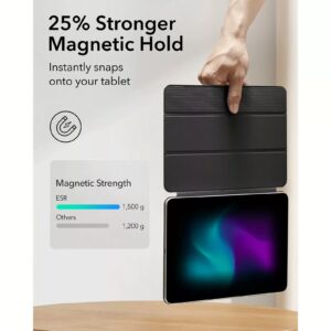 ESR รุ่น Rebound Magnetic - เคส iPad Air 11" (2025/2024), iPad Air 10.9" (5th/4th Gen), iPad Pro 11" (1st Gen) - สี Black