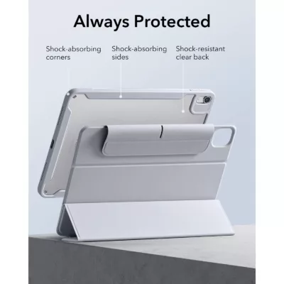 ESR รุ่น Rebound Hybrid 360 - เคส iPad Air 11" (2025/2024), iPad Air 10.9" (5th/4th Gen) - สี Grey