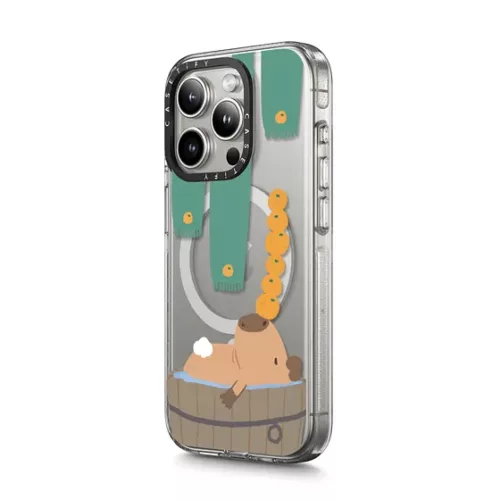 Casetify รุ่น Clear Case with MagSafe - เคส iPhone 15 Pro - ลาย Bathing Capybara - Image 5