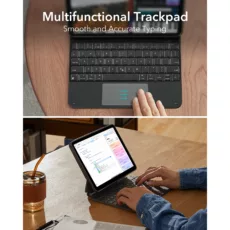 ESR รุ่น Rebound Magnetic Keyboard Case 360 - เคส iPad Air 13" (2025/2024) - คีย์บอร์ด US English - สี Charcoal Grey