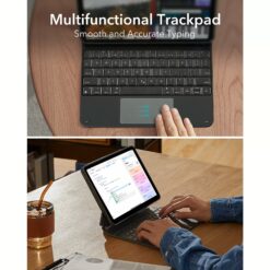 ESR รุ่น Rebound Magnetic Keyboard Case 360 - เคส iPad Air 13" (2025/2024) - คีย์บอร์ด US English - สี Charcoal Grey