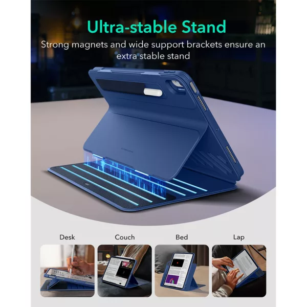 ESR รุ่น Shift Magnetic - เคส iPad Air 11" (2025/2024), iPad Air 10.9" (5th/4th Gen) - สี Blue