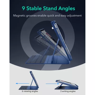 ESR รุ่น Shift Magnetic - เคส iPad Air 11" (2025/2024), iPad Air 10.9" (5th/4th Gen) - สี Blue