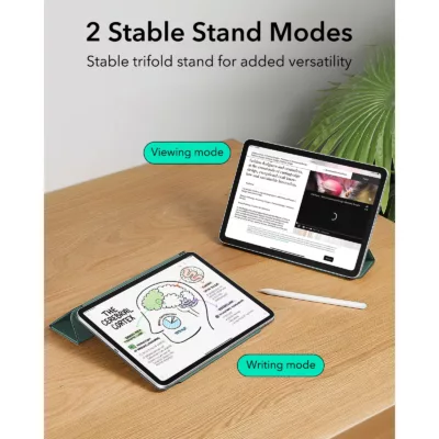 ESR รุ่น Rebound Magnetic - เคส iPad Air 11" (2025/2024), iPad Air 10.9" (5th/4th Gen), iPad Pro 11" (1st Gen) - สี Forest Green